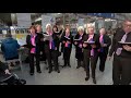 The sound of silence tcsg maria lane choir flash mob luas heuston station dublin 2018