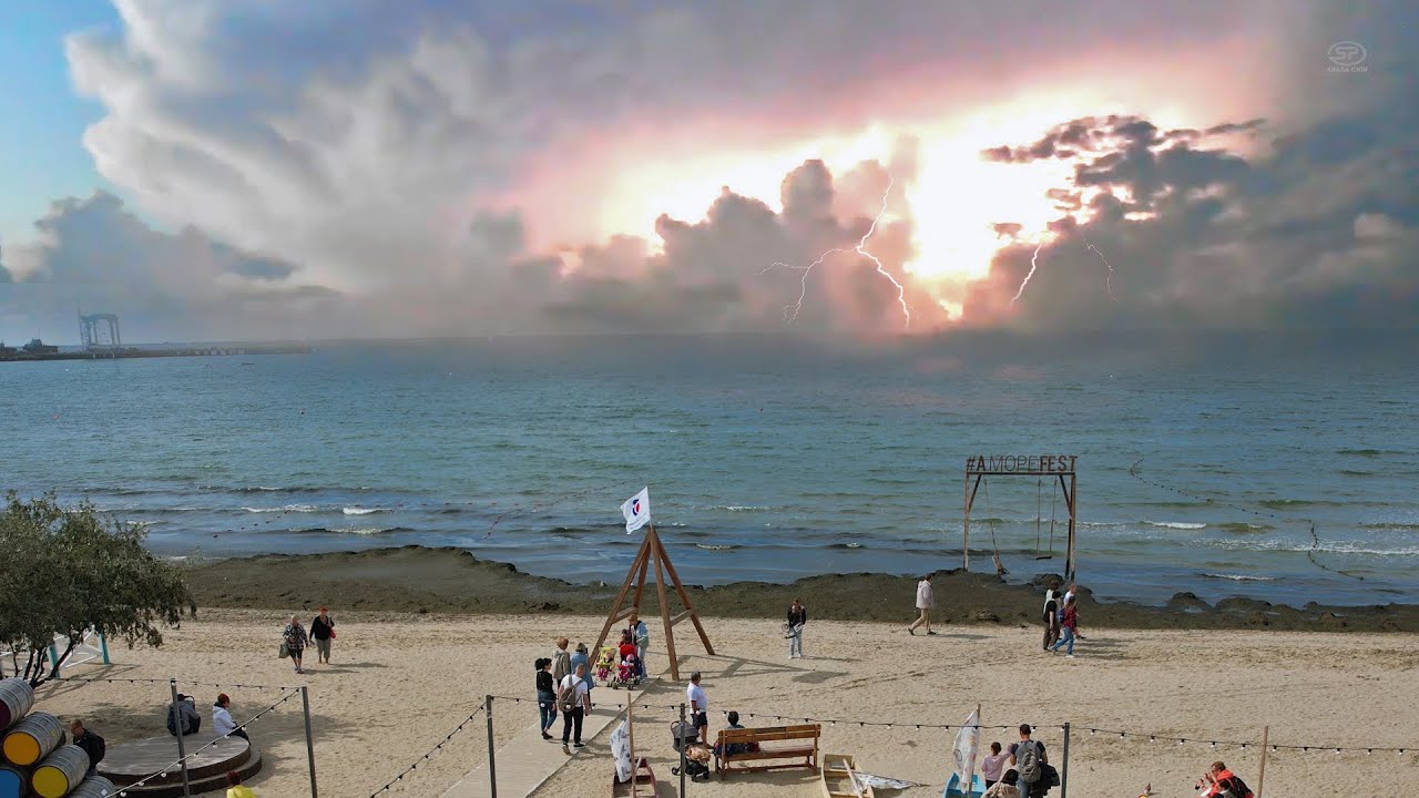 Анапа. Погода в Анапе сегодня! ХОЛОДНО и скоро дожди, люди разъехались ...