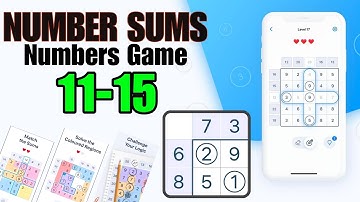 NUMBER SUMS Number Game level 11 12 13 14 15