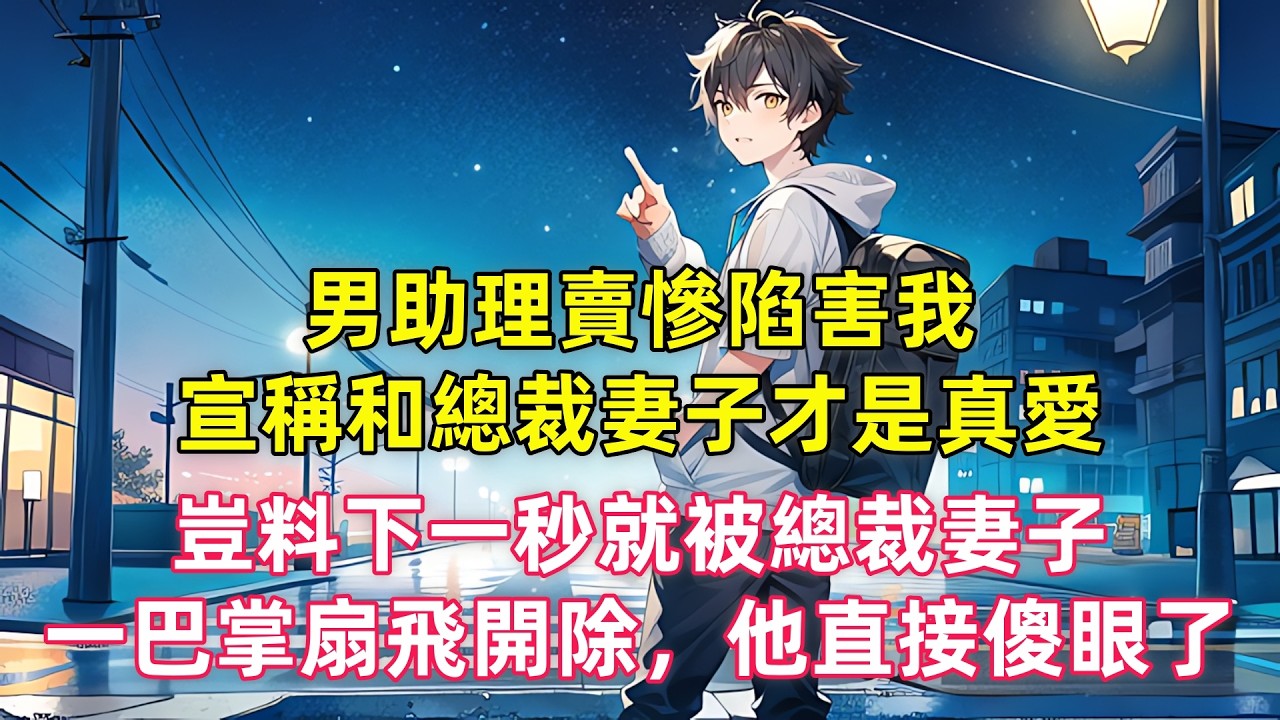 男助理賣慘陷害我，宣稱和總裁妻子才是真愛，豈料下一秒就被總裁妻子，一巴掌扇飛開除，他直接傻眼了