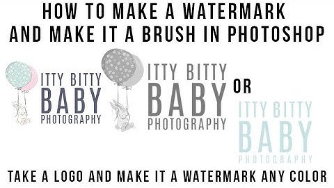 How to make a watermark brush in photoshop