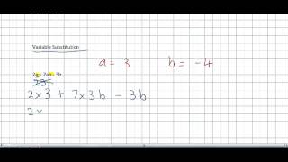 Yr 8 Variable Substitution 4/4