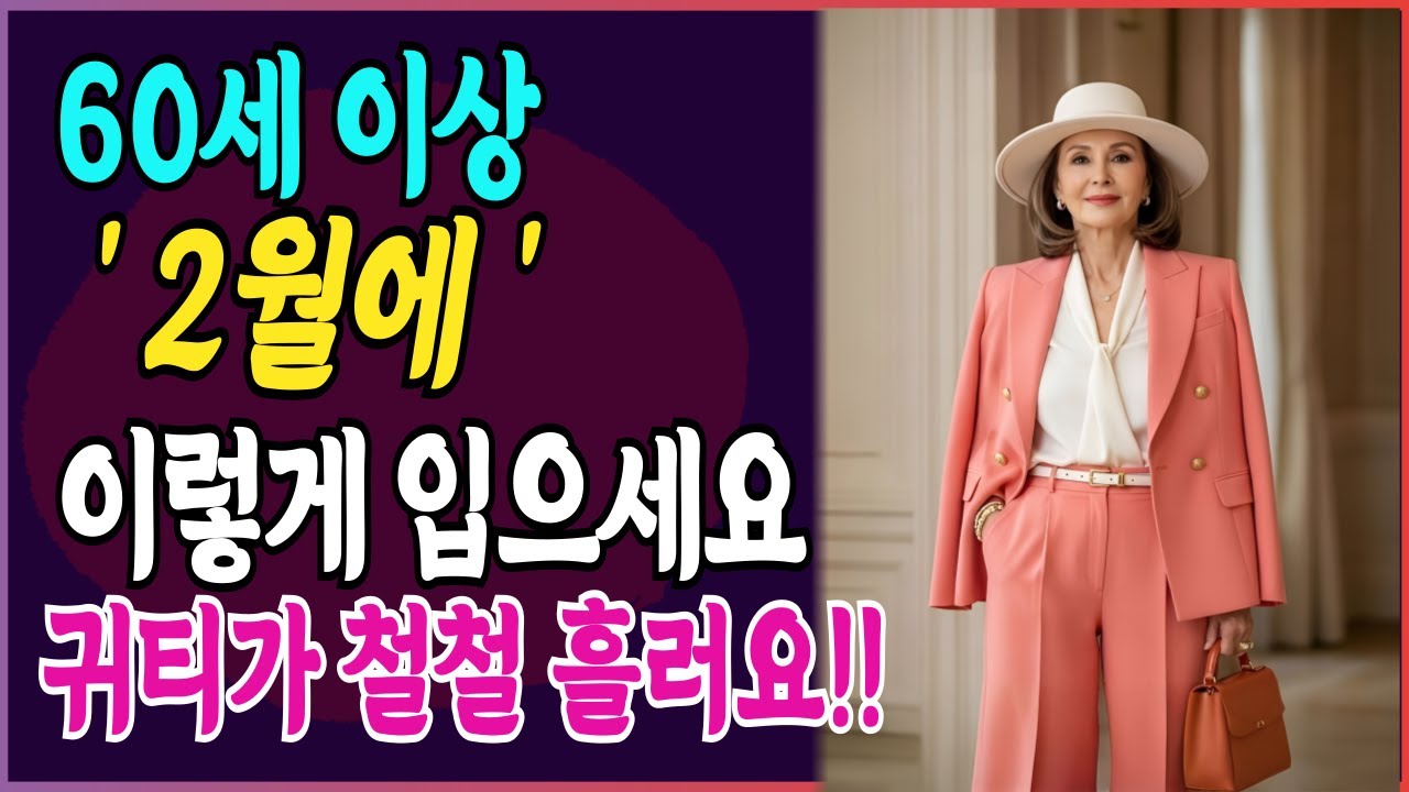 2월 옷차림 5가지 비법, 새 옷 안 사도 10년 젊어 보이는 법 I 시니어패션 I 중장년패션 I 60대 패션 I 70대 패션