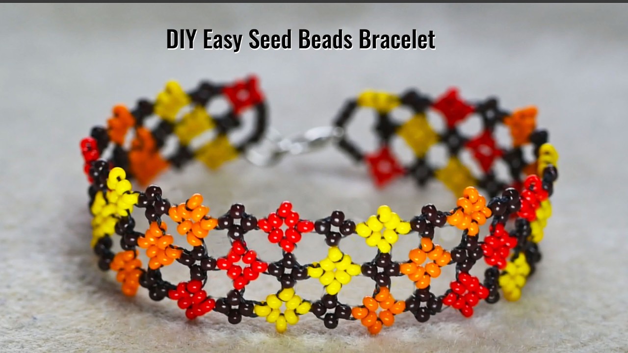 How to Make EASY Colourful Beaded Bracelet at Home?