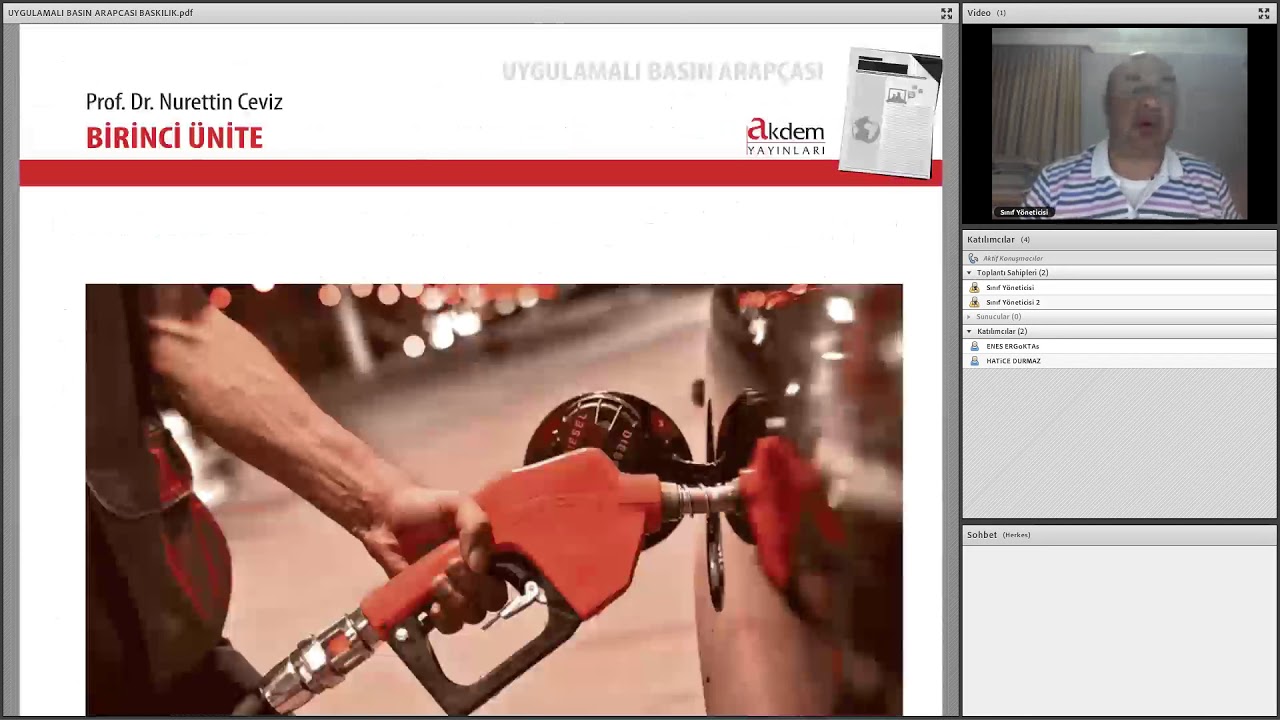Online Basın Arapçası Demo Dersi - Prof. Dr. Nurettin Ceviz