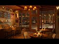 Piano relaxing jazz music and 4k cozy coffee shop  smooth jazz music to relax study work chill