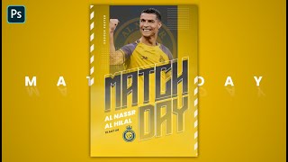 Desain Poster Match Day Cristiano Ronaldo yang Inspiratif