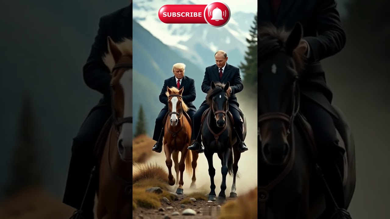 rump & Putin Go Horseback Riding?! 🐎🇺🇸🇷🇺 | AI-Generated Short