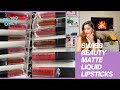 SWISS BEAUTY MATTE LIQUID LIPSTICKS ARM & LIP SWATCHES || Rs 199 only || MY PASTEL LOVE