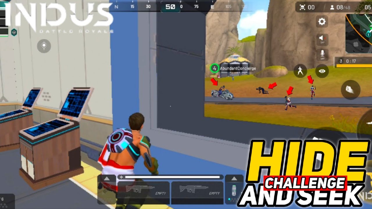 HIDE AND SEEK Challenge In Indus Battle Royale 🤯 Cosmum Hoga KA ? - YouTube