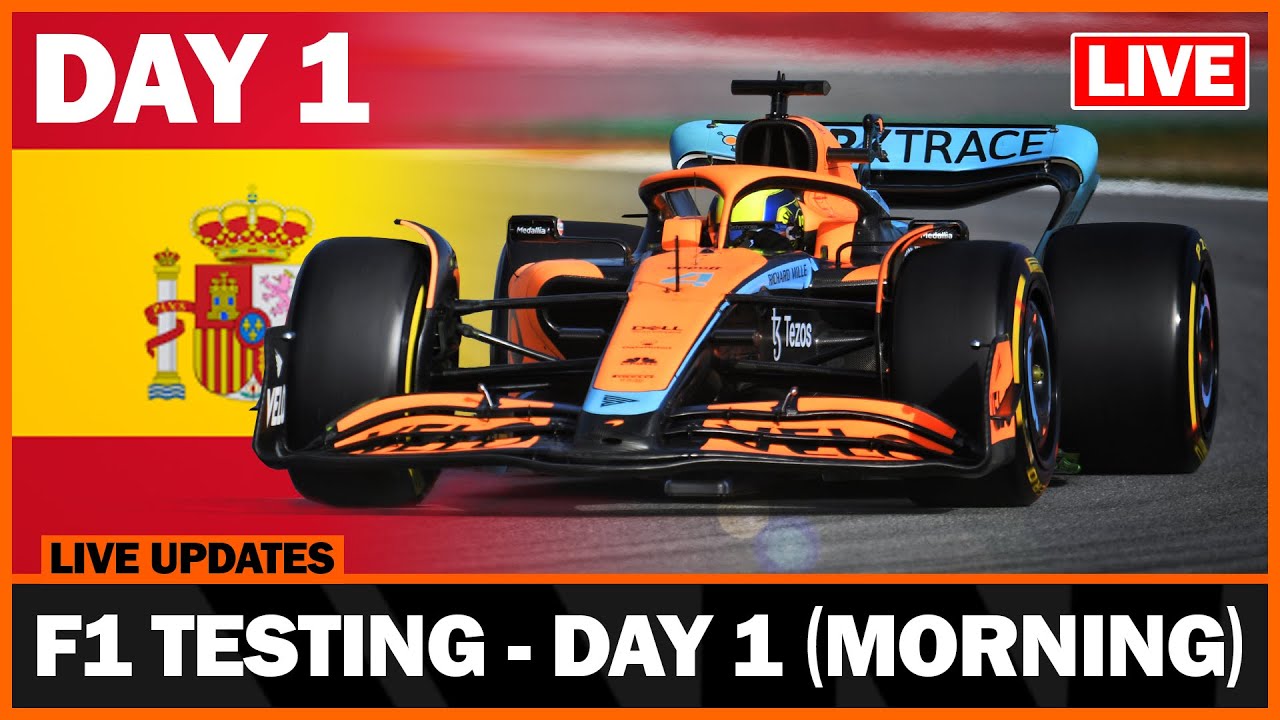 LIVE 2022 F1 Testing Updates (Day 1 Morning)