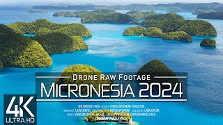 【4K】🇫🇲 Drone RAW Footage 🔥 This is MICRONESIA 2024 🔥 Chuuk 🔥 Weno Island & More 🔥UltraHD Stock Video