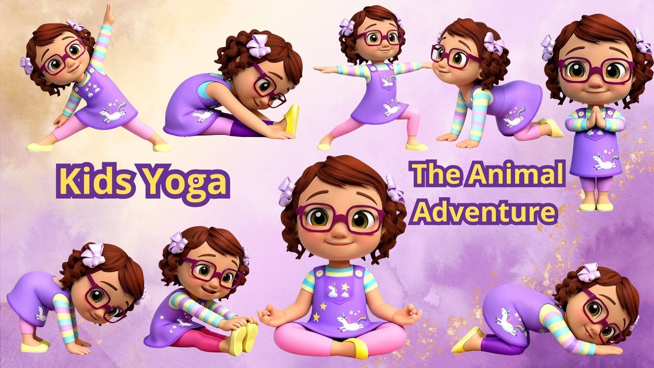 Kids Yoga Animal Adventure | 20 Fun & Calm Yoga Poses for Children ...