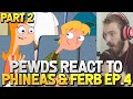 PewDiePie Reacts To Phineas and Ferb Episode 4  PART 2on Live Stream #6