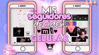 𓂃 ⊹ Mis seguidores deciden como decoro mi celular🥡☆¡? screenshot 4