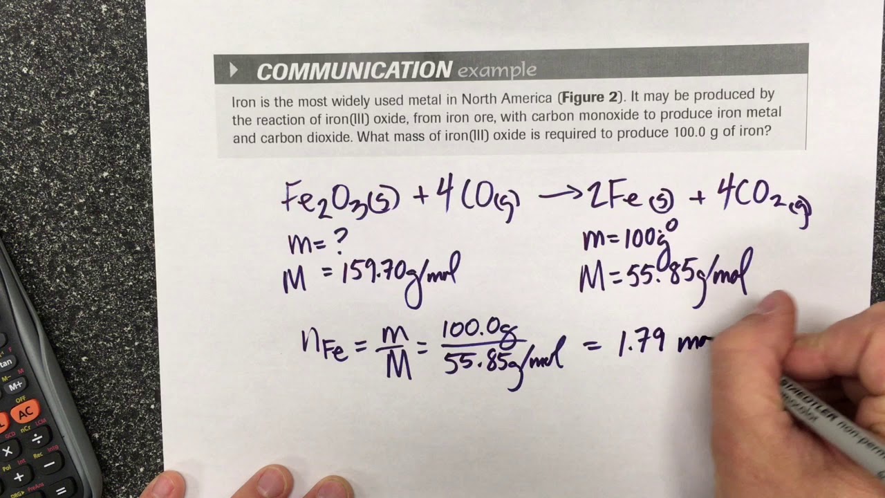 Gravimetric Stoichiometry Video 1