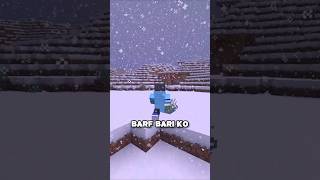 You Can Actually Collect Snow in Minecraft!