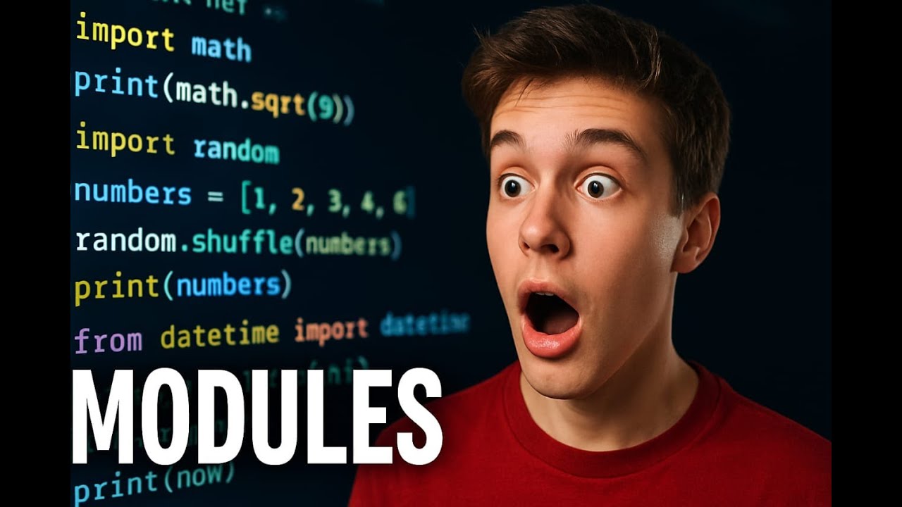15 -  شرح الوحدات (Modules) في بايثون💥|Python Modules Explained 💥