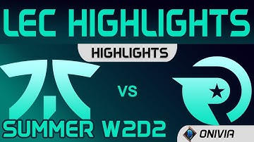 FNC vs OG Highlights Summer W2D2 LEC Summer 2020 Fnatic vs Origen by Onivia