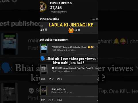 pata nahin kis Baanchon ki najar lagi 🙆 || LADLA KI JINDAGI KE 😂🤣 || #shorts #viral #funny by FUN GAMER 2.0