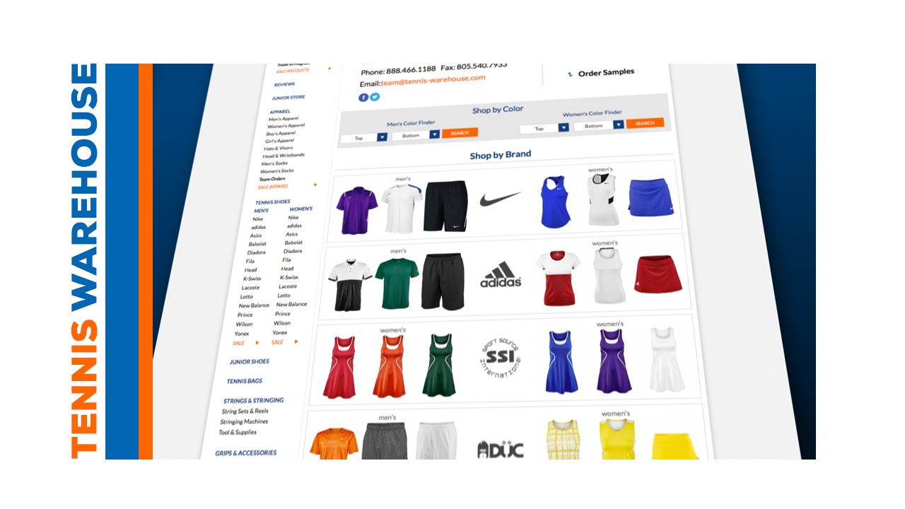 tennis outlet online