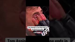 Tom Aspinall vs Ciryl Gane ends with an eye poke song