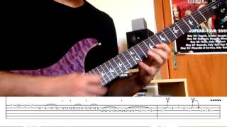 Video thumbnail of "How to play - pamela guitar solo TOTO"
