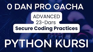 PYTHON BO`YICHA 0 DAN PRO GACHA // ADVANCED // 23-dars // #programming #datascience #ai