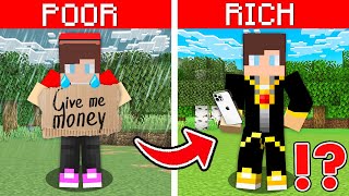 How JJ And Mikey Got From POOR To RICH in Minecraft ?!  Maizen