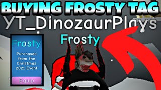 BUYING THE FROSTY TAG FOR 1 TRILLION SNOWFLAKES IN ROBLOX BUBBLE GUM SIMULATOR (BGS) screenshot 5