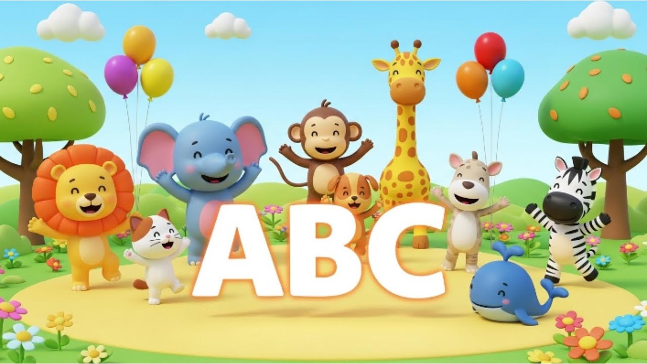 Песенка про животных ABC | Песенка про алфавит для детей от А до Я | Рифмованный сад Марела