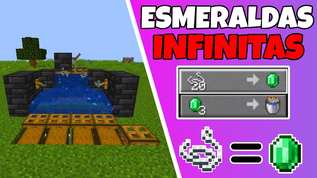 Granja De Esmeraldas Infinitas Con Aldeanos Para Minecraft Java 1211 