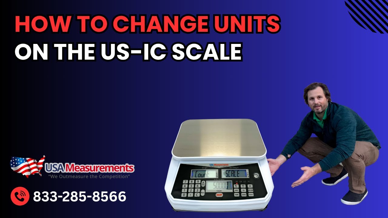 How to Change Units on the US-iC Counting Scale | Quick Tutorial