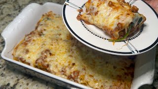 Easy Lasagna Roll Ups With Meat - Make Ahead | Freezer Friendly