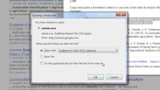 How To Export RIS From Google Scholar Using EndNote