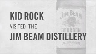 Kid Rock tours the Jim Beam Distillery