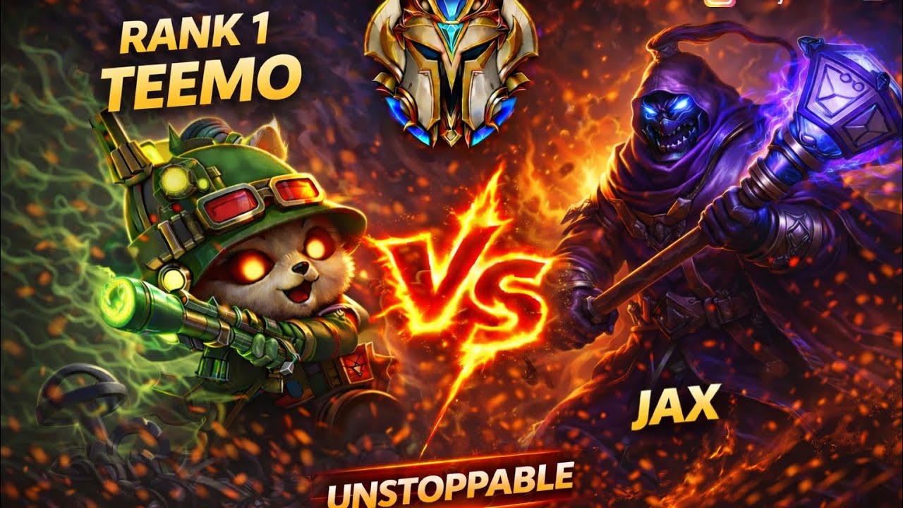 Wild Rft: Rank 1 Teemo Vs Jax Top Lane HARD COUNTER| 4K Challenger Ranked Game