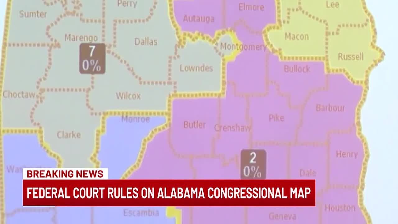 Federal court rules on Alabama congressional map - YouTube
