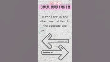 Idioms BACK AND FORTH #shorts