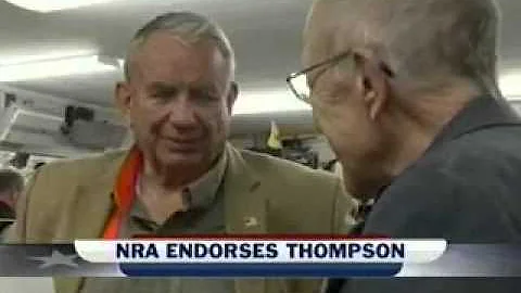 WSAW Reports Tommy Thompson Recieved NRA Endorsement