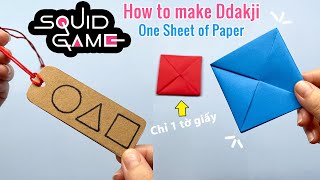 Cách làm Trò chơi đập giấy Ddakji trong Squid Game | Paper Ddakji |  Liam Channel screenshot 2