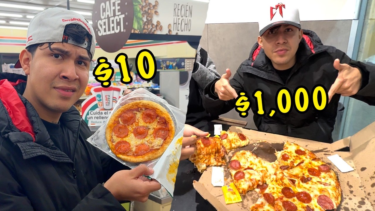 PROBANDO PIZZA BARATA VS PIZZA CARA(*PIZZA DE ORO*)//Dani Universe//