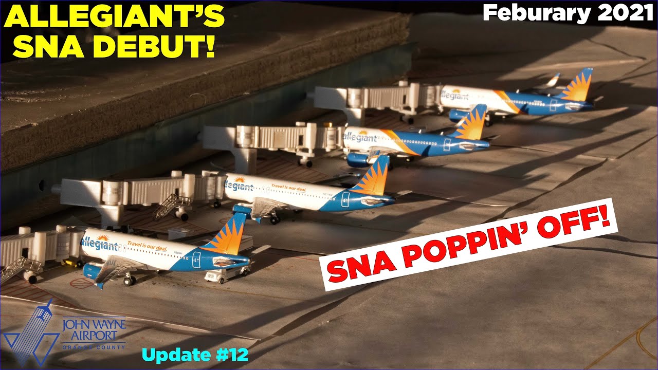 ALLEGIANT SNA DEBUT! Gemini Jets Orange County John Wayne Airport