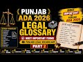 PUNJAB ADA - LEGAL GLOSSARY