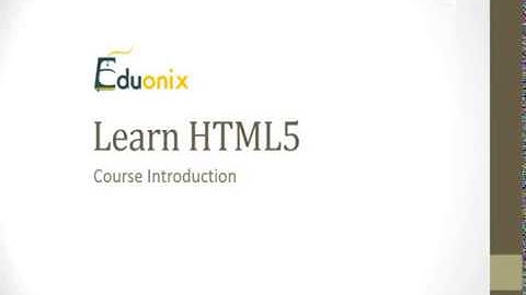 1. Introduction to Learn HTML5 From Scratch@Development Technique@