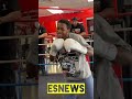 3 year old throws punches like an adult going after boxing star Keyshawn Davis