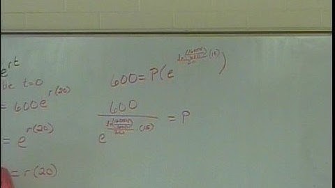 Exponential Growth and Decay (part 3)