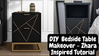 DIY: Chic Zhara-Inspired Bedside Table Upcycle Tutorial