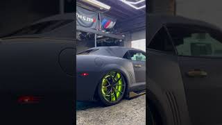 Old + New School Remix 😲 Bagged Camaro 🥃🔥 Maintenance +Engine Bay ✨🧼 #cardetailing #bagged