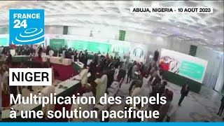 Niger : multiplication des appels internationaux à une solution pacifique • FRANCE 24